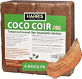 Harris Coco Coir Pith, 4 Bricks Expand to 9 Gallons of Coconut Coir, Coconut Fiber