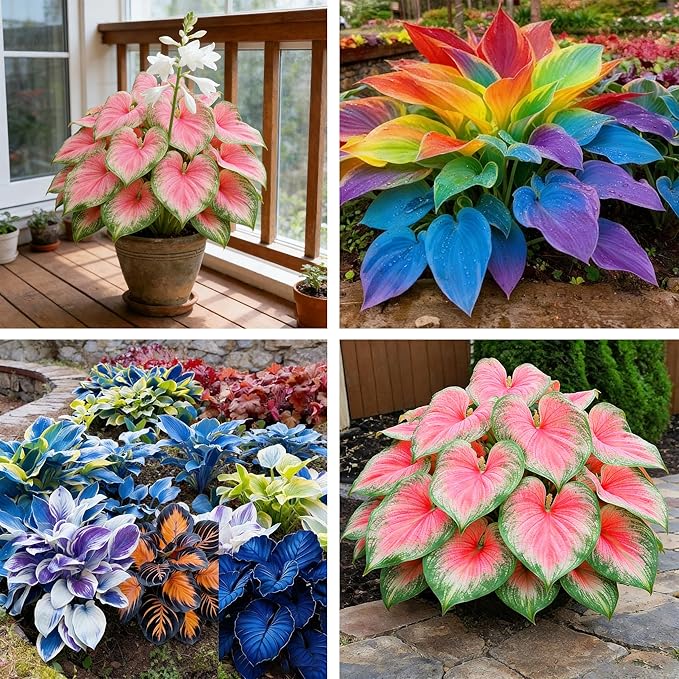 Hosta Seeds for Planting, 150+ Mixed Rare Perennial Hosta Seed, Attract Pollinators, Heirloom Non-GMO Hosta Seeds for Bonsai Decoration, Home Garden