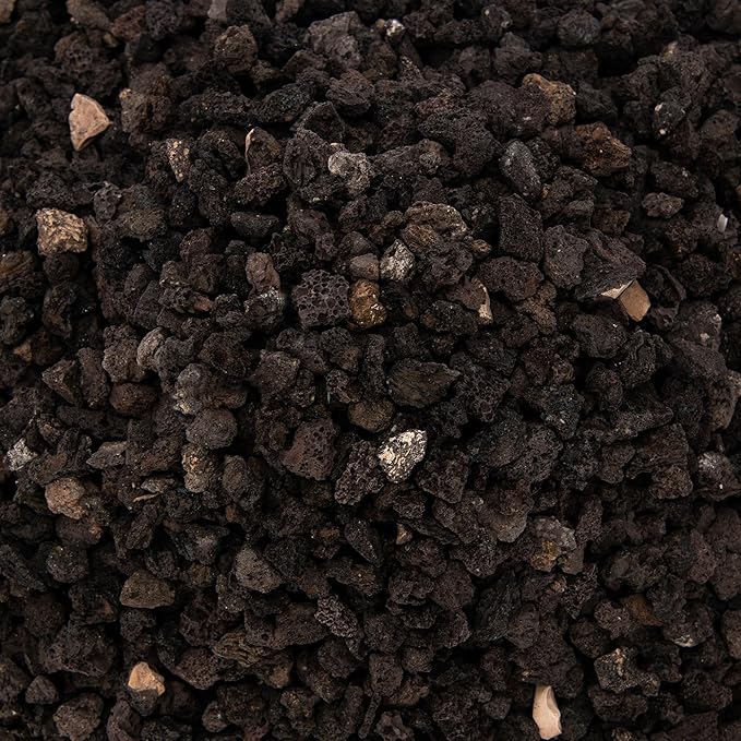 18 Pounds Black Lava Rock Soil Additive for Succulents Cactus, Volcanic Rock Stones for Plants