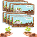 LaLaGreen Coconut Coir Chips for Plants (500g, 8 Pack) Indoor Herb Garden Seedling and Plant, Outdoor Planting Soil Vegetable Flower Orchids, Organic Compressed Coco Fiber Husk Chips Brick Peat Moss
