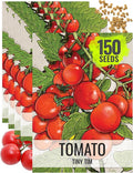 Seed Needs Tiny Tim Tomato Seeds for Planting Dwarf Cherry Tomatoes - Non-GMO Heirloom & Untreated Veggie Seed to Plant a Home Grown Outdoor Vegetable Garden (5 Packs)