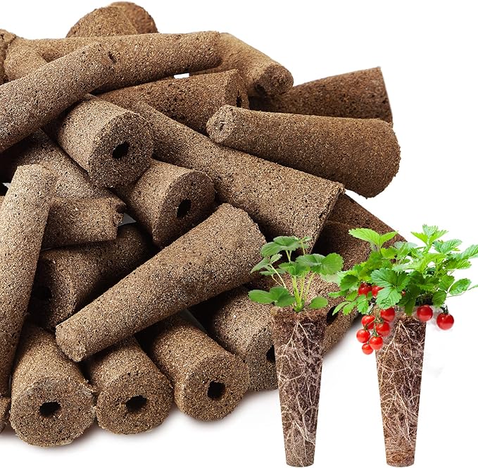 Chumia 200 Pcs Hydroponics Grow Sponges Replacement Growth Sponges Root Plugs Pods Kit for Indoor Hydroponic Garden Patio Lawn Plant Growth System Seed Starting Accessories