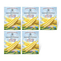 The Old Farmer's Almanac Heirloom Gold Rush Wax Bean Seeds - Premium Non-GMO, Open Pollinated, Heirloom, USA Origin (5 Packets - 100 Grams - Approx 300 Seeds)