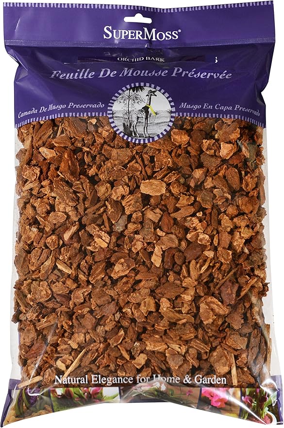 SuperMoss (23114) Orchid Potting Bark, Natural, 4 quarts