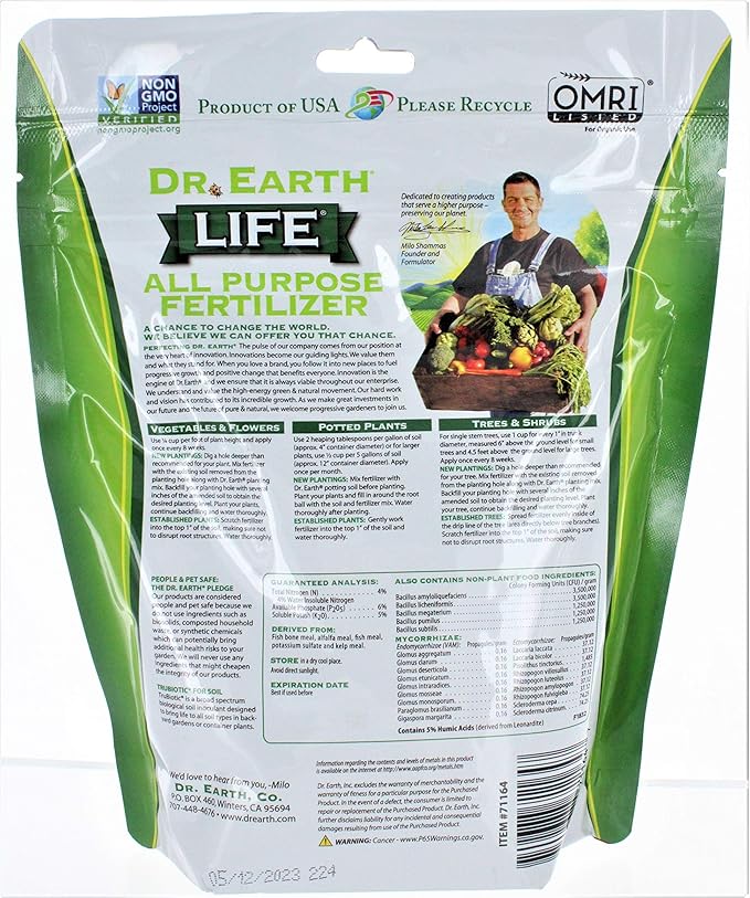 Dr. Earth 91164 1 lb. 5-5-5 MINIS Life All Purpose Fertilizer