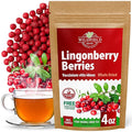 4 oz. Cowberry Lingonberry Whole Berries Tea (Vaccinium vitis-idaea L) – 113g Dried Lingonberry Tea Arándano Rojo Entero Seco