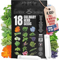 Fall & Winter Culinary Herb Seeds – 18 Cold Tolerant Herbs, 4100+ Non-GMO Heirloom Seeds Indoor Outdoor Planting Kit