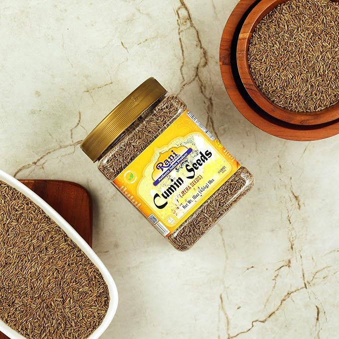 Rani Cumin Seeds Whole (Jeera) Spice 16oz (1lb) 454g PET Jar ~ All Natural | Gluten Friendly | NON-GMO | Kosher | Vegan | Indian Origin