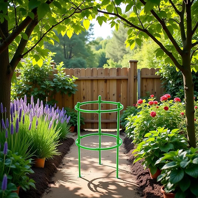 Tomato Cage | Tomato Support | Adjustable Green Plant Supports for Garden | 48in Deformable Assembled Tomato | Trellis for Vegetable, Flower and Fruit Growing，Plant Support Structures