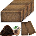 Cheardia 12 Packs High Nutrition Coconut Coir Brick, High Expansion Coconut Fiber Substrate with Low EC and PH Balance, Organic Coco Coir for Garden Soil Potting Flower Herbs Vegetables