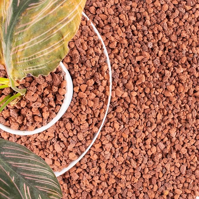 14lb Red Lava Rock for Plant, Horticultural Volcanic Rock Soil for Decorative Landscaping Bonsai, Cacti, Succulents Plants Top Dressing for Release Excess Water