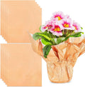 10 PCS Foil Wrap for Potted Plant, 19.7×19.7 inches Rose Gold Floral Foil Plant Pot Covers, Matte Texture Wrapping Paper for Christmas Plant Pot, Foil Wrapping Paper for DIY Flower Pot (Rose gold)