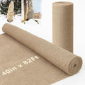 Nature Burlap Fabric Roll 40 inch x 82 Ft, Burlap Tree Wraps Trunk Protector, Winter Frost Plant Blankets Cloth, Landscape Weed Barrier Fabric, Erosion Control Blankets, DIY Garden Raised Bed Liners