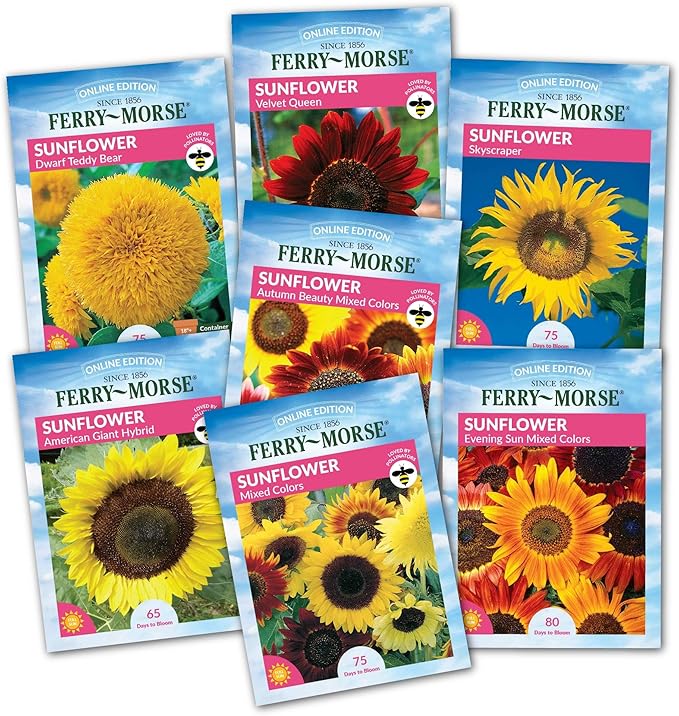 Ferry-Morse Grow The Sunshine Sunflower Seed Bundle - 7 Pack