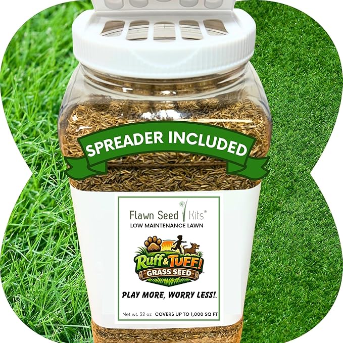Ruff and Tuff Mow Less Fescue Grass Seed (Fescue Grass Seed, 1000 sq ft Shaker)