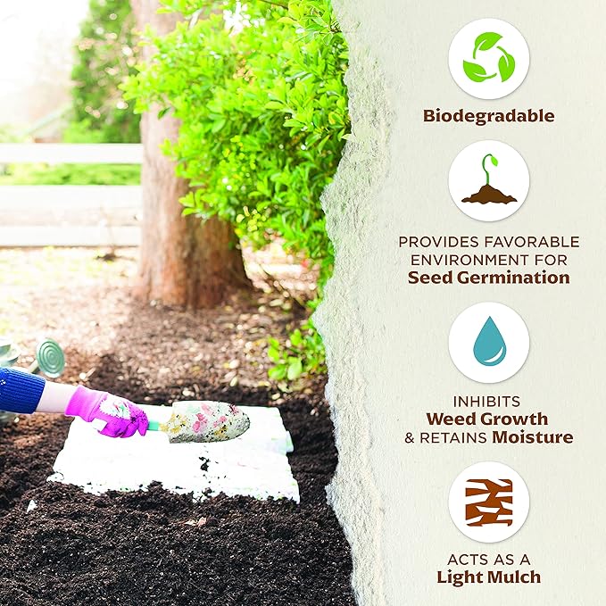 BloomingBulb Seed Mat - Easy to Plant and Grow Garden Seeds - Creates Fragrant, Vibrant Flower Garden (Sunflower Garden) (Pack of 2)