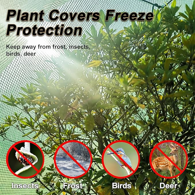 59″*59″*60″ Large Winter Plant Warm Covers with Air Hole for Raised Bed- Warm Tent Freeze Protection Humidity Domes for Germination, Seedling Propagation Protecting Plants from Animals