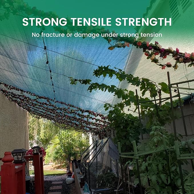 Xlimin 40% 20 X 30 FT Green Shade Cloth, Outdoor Woven Sun Shade with Grommets, Durable Breathable Netting Shading Antifreezing for Patio, Garden, DIY Home, Plants Cover, Greenhouse, Dog Kennel