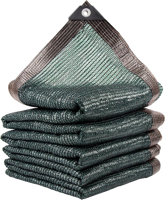 Xlimin 60% 20 X 30 FT Green Shade Cloth, Outdoor Woven Sun Shade with Grommets, Durable Breathable Netting Shading Antifreezing for Patio, Garden, DIY Home, Plants Cover, Greenhouse, Dog Kennel