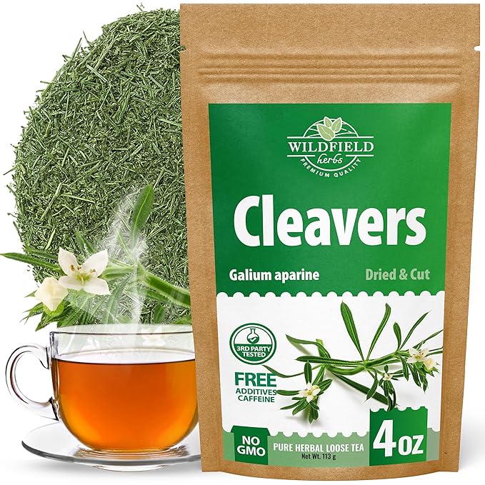 4 oz. Cleavers Herb Tea (Galium Aparine) – 113g Dried Cleavers Herbal Tea Amor Seco