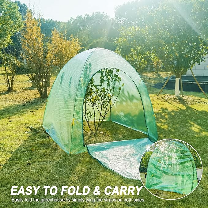 59″*59″*60″ Large Winter Plant Warm Covers with Air Hole for Raised Bed- Warm Tent Freeze Protection Humidity Domes for Germination, Seedling Propagation Protecting Plants from Animals
