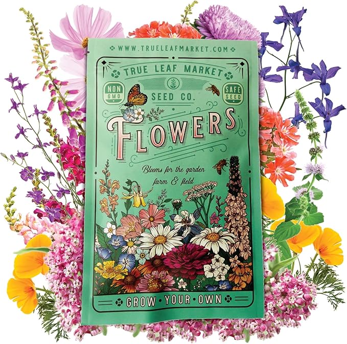 Pollinator Wildflower Seeds Bulk - 25 Lb ~16,000,000 Bulk Wildflower Seeds - Hummingbird & Butterfly Flower Seeds - 23 Varieties of Pure Non-GMO Bulk Flower Seeds for Planting - Perennial & Annual