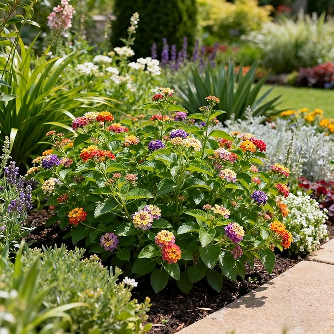 300+ Lantana Flower Seeds for Planting, Mixed Color Lantana Flower Seeds to Plant, Beautiful Lantana Flower Seed for Garden Yard Potted Decoration