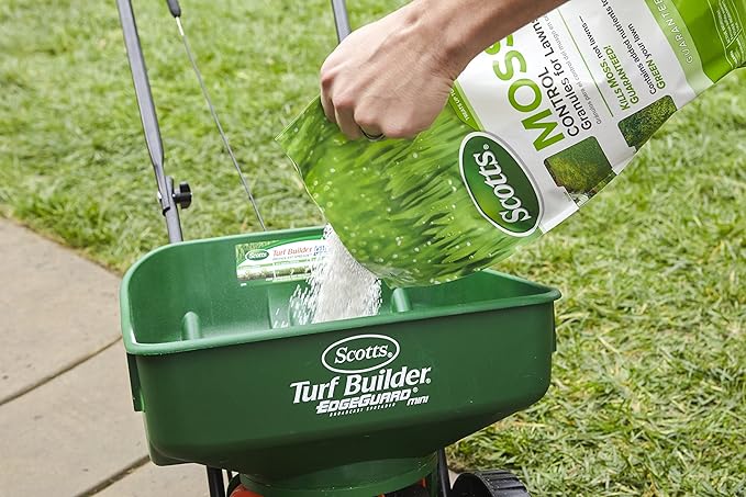 Scotts Moss Control Granules for Lawns, Contains Nutrients to Green Grass, 18.37 lb.