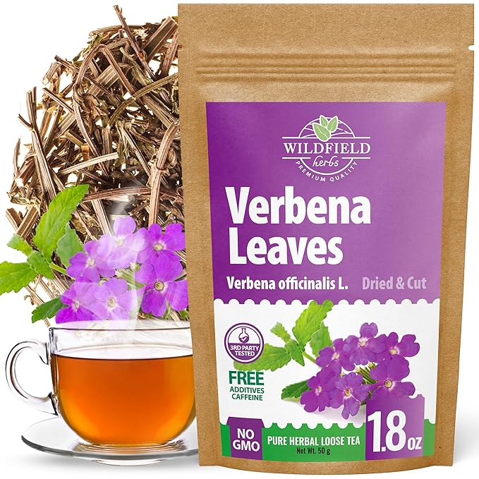 1.8 oz. Verbena Tea Vervain Herb Dried Cut Leaves Herbal (Verbena Officinalis) - 50g Verbena Dried Cut Leaf Herb Tea