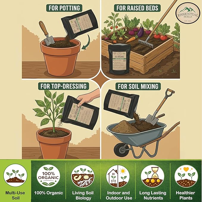 Organic Super Soil Concentrate - Living Soil - Essential Soils OG Organic - 5lbs