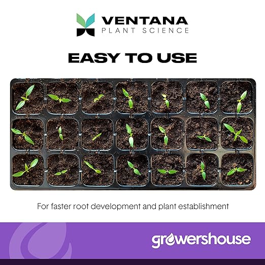 VPS OrganiPlug Hydroponic Seed Starter Plugs, 100 Pack, Rapid Root Planting Pods for Seedling, Clone, Cutting, Promotes Plant, Flower, Vegetable Growth w/Organic Soil Ingredients, Fits Standard Tray