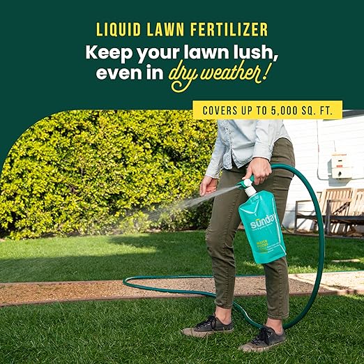 Sunday Water Focus - Fertilizer for Drought Season - Perfect for Dry, Hot Climates - Soil Water Retention - Supports Sustained Growth - 2 Pack, 42 Fl Oz