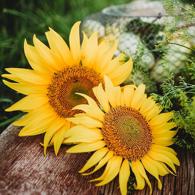 Peredovik Sunflower - 4oz Bulk (~1200 Seeds) - Pollinator-Friendly, Attracts Birds, Bees & Butterflies, Non-GMO Black Sunflower Seeds for Planting Outdoors in The Home Garden, Thresh Seed Company