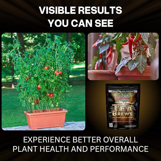 Xtreme Gardening Xtreme Tea Brews – Compost Tea Kit, 2-Pack 80g Pouches, Each Brews 5 Gallons, Bloom Booster & Yield Booster with Worm Castings & Microbe Food Pack, Works with Any Fertilizer Program