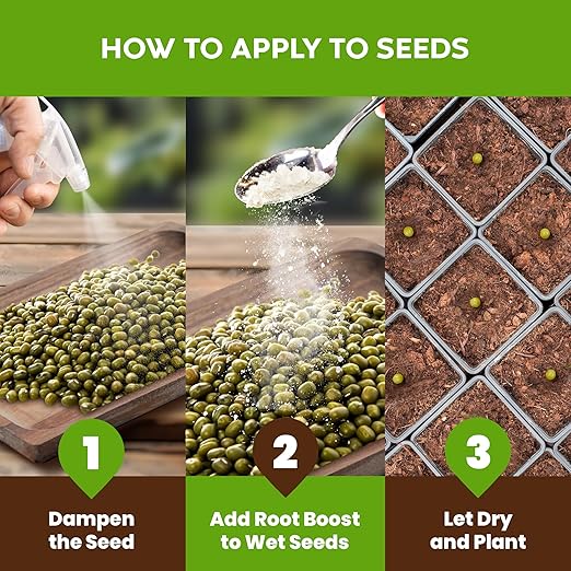 Big Foot Probiotic Root Boost Water Soluble Powder For Established Plants and Transplants - GROW ROOT SIZE, Increase Nitrogen, Grow New Plants from Cuttings, Pea Inoculant - 2 Ounces