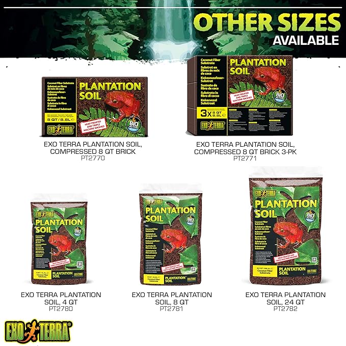 Exo Terra Plantation Soil, 8 Quarts - 3 Count (Pack of 1)
