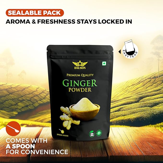 Ginger Powder – 100% Pure & Natural | 0.88 Oz Finely Ground Ginger Root | No Additives or Fillers | Aromatic, Earthy Flavor for Cooking | 25g Sample Available | Kitchen Essential for Global Cuisine