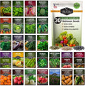 Home Garden Vegetable Seeds 30 Variety Pack – Heirloom Seed Vault Kit for Planting Non-GMO Vegetables, Herbs, Fruit – Emergency Preparedness Survival Food Grow Kit – Survival Garden Seeds (18,500+)