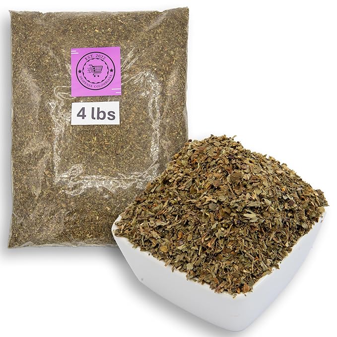 4 lbs Basil Bulk - Dried Basil Bulk, Albahaca Spices Seasoning for Cooking - Despensa Colombiana 64.00 oz - Dried Albahaca Herb ideal for cooking and seasoning