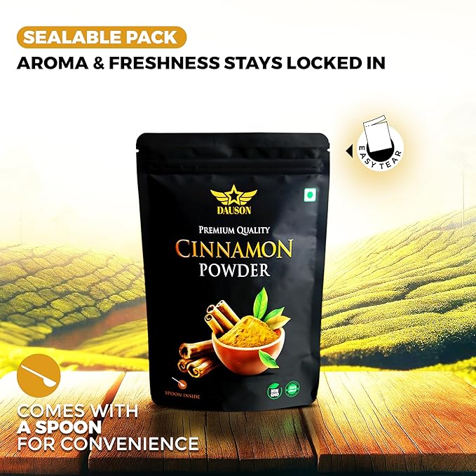 Cinnamon Powder – 100% Pure & Natural | 1.76 Oz Finely Ground Cinnamon | No Additives or Fillers | Aromatic, Earthy Flavor for Cooking | 25g Sample Available | Kitchen Essential for Global Cuisine