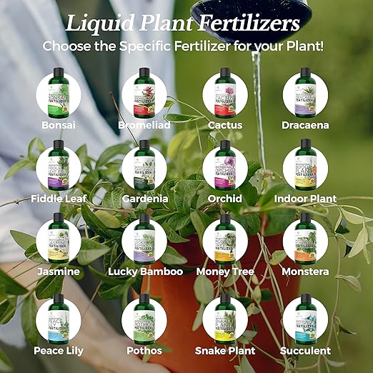 Professional Liquid Philodendron Plant Fertilizer | 3-1-2 Concentrate for House Plants | Multi-Purpose Blend & Gardening Supplies | 8 oz Bottle