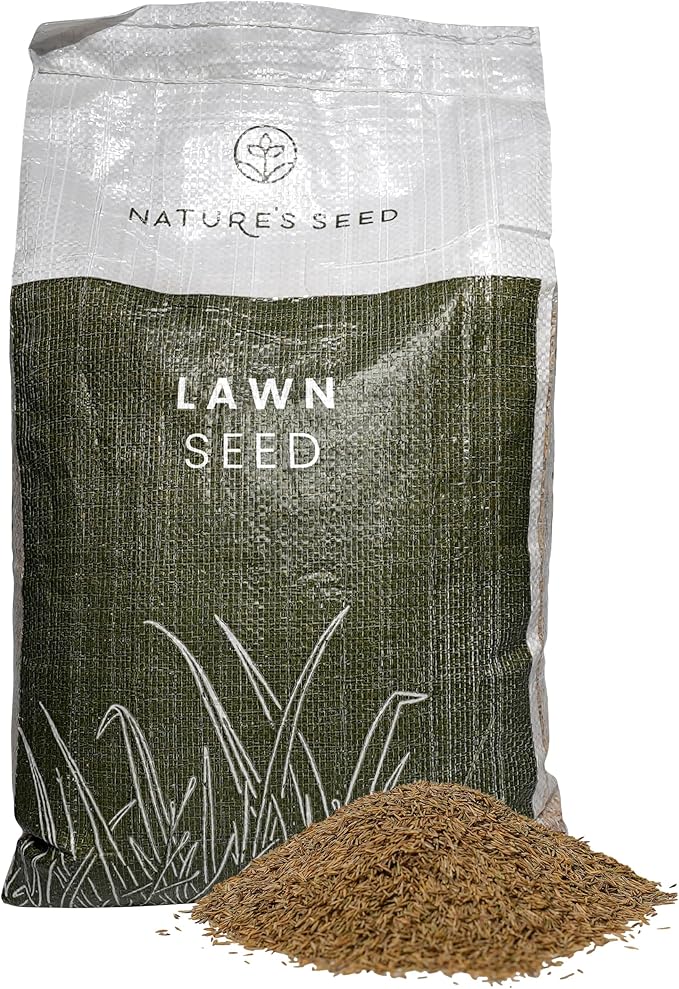 Nature’s Seed Fine Fescue Turf Grass Seed Mix Blend, Shade-Tolerant, Low Water, Cool-Season, for Garden, Lawn, Yard, 5 Lbs