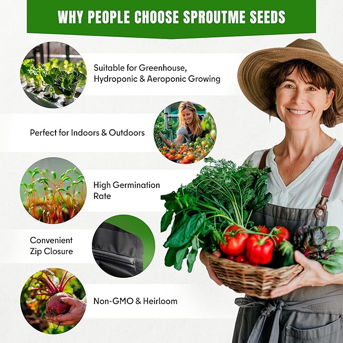 Cold Weather Vegetable Seeds – 20 Cold Tolerant Varieties, 3900+ Non-GMO Heirloom Seeds Indoor Outdoor Garden Starter Kit