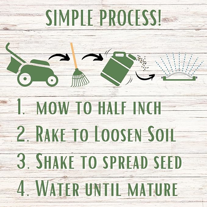 Flawn Seed Kits Mow Less Fine Fescue Grass Seed, 2 Lbs, Low Maintenance Lawn, Shade Tolerant, Easy Spread Shaker Jug, Covers up to 1000 SqFt