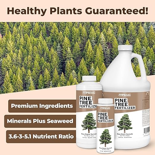 Pine Tree Fertilizer - for Leyland Cypress & Evergreen Tree Care - Pushes Rapid Root Growth for Strong, Wind-Resistant Yard Trees - Liquid Plant Food, 8 oz