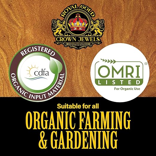 Royal Gold Crown Jewels Organic All Purpose 5-5-5 Dry Soluble Fertilizer, 5 lbs - Excellent for Pre-Amending Soils, Top-Dress Applications, in Composts and Nutrient Teas