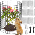 Nexum 45Pcs Plant Protectors from Animals – 16" x 12" Metal Tree Trunk Guards, Garden Plant Cloches & Expandable Plant Cages to Protect from Deer, Rabbits & Lawn