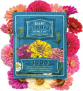 Zinnia Seeds for Planting Outdoors ~3000 California Giant Mix Zinnia Seeds - Beautiful 4' Tall Wildflower Blossoms - Zinnia elegans Pollinator Seed Mix - Bright, Cheerful Annual Flower Seed