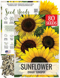 Seed Needs Sunflower Seeds for Planting Dwarf Sunspot Sunflowers - Heirloom & Open Pollinated Annual Cut Flower Seed to Plant 2 Foot Tall Sun Flowers (1 Pack)