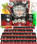 50 Tactiko Survival Vegetable, Herb & Fruit Seed Kit - U.S.A. Harvested Varieties - Over 35,000 Non-GMO Heirloom Seeds - Emergency Seed Vault in Waterproof Mylar Bag - Long-Term Storage